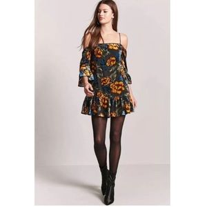 Forever 21 Open Shoulder Velvet dress